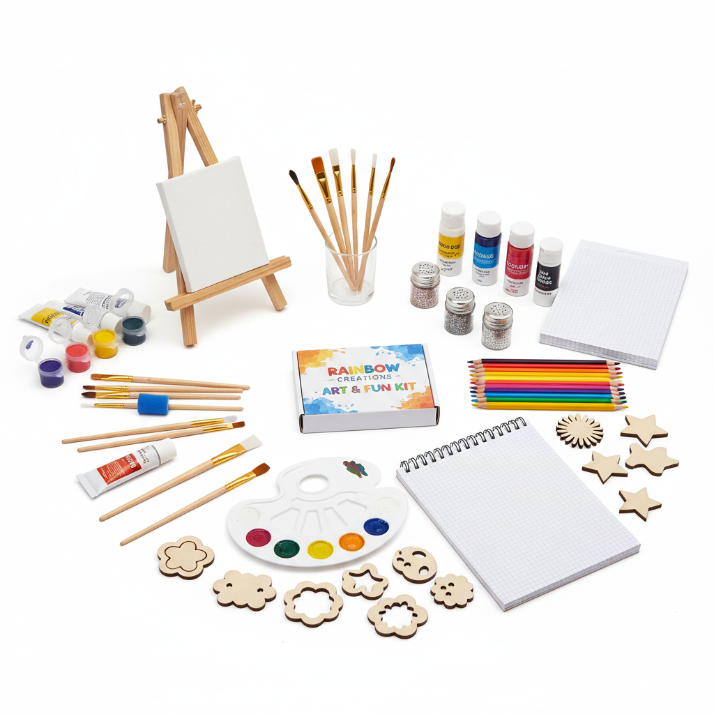 Kids Art and Craft Set 120 Piece Creative Kit